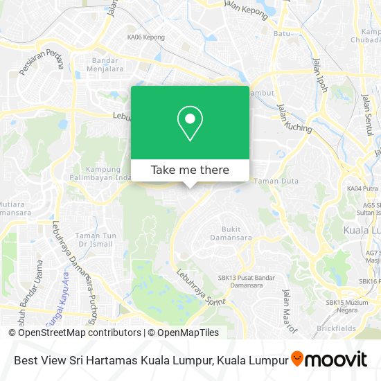 Best View Sri Hartamas Kuala Lumpur map