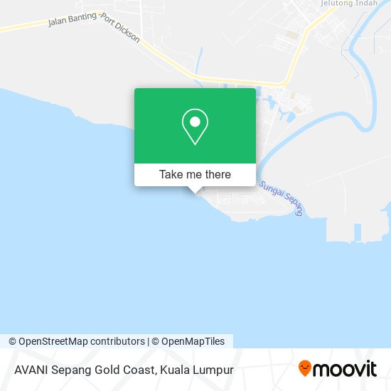 Peta AVANI Sepang Gold Coast