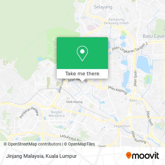 Jinjang Malaysia map