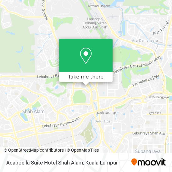 Peta Acappella Suite Hotel Shah Alam