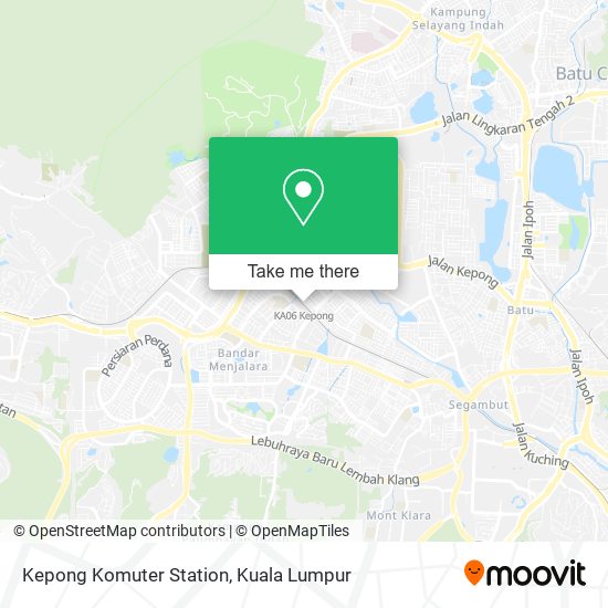 Kepong Komuter Station map