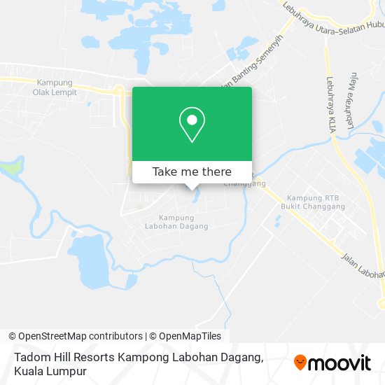 Tadom Hill Resorts Kampong Labohan Dagang map