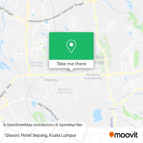 Peta Qlassic Hotel Sepang