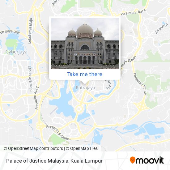 Palace of Justice Malaysia map