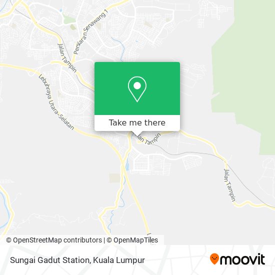 Sungai Gadut Station map