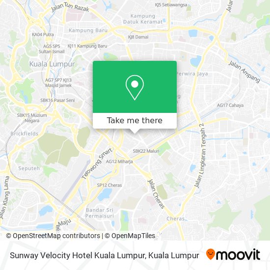 Sunway Velocity Hotel Kuala Lumpur map