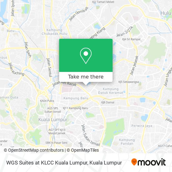 WGS Suites at KLCC Kuala Lumpur map