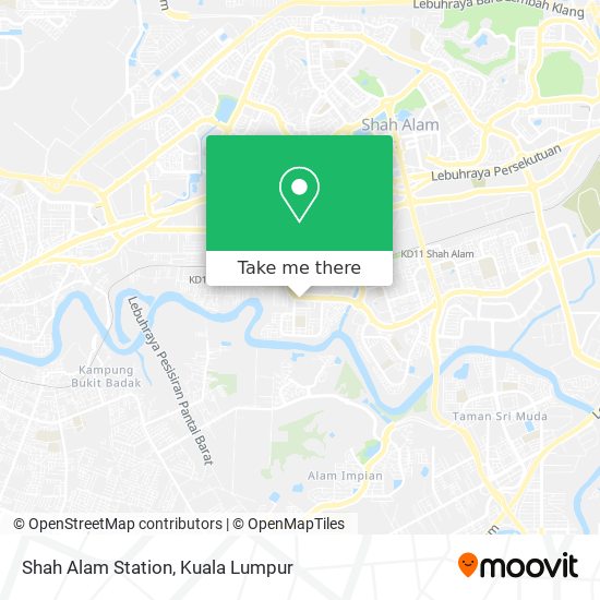 Shah Alam Station map