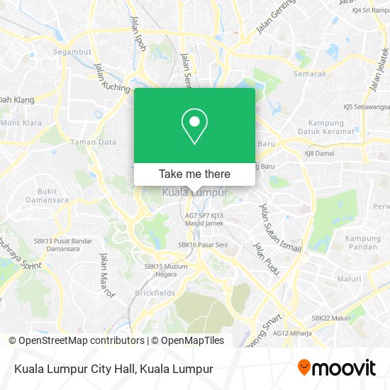 Kuala Lumpur City Hall map