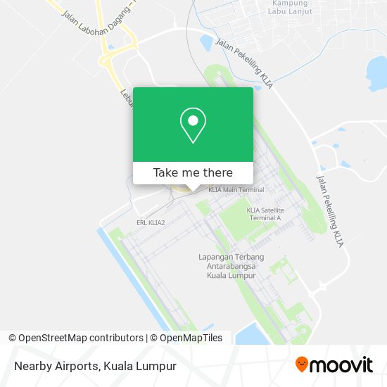 Nearby Airports map