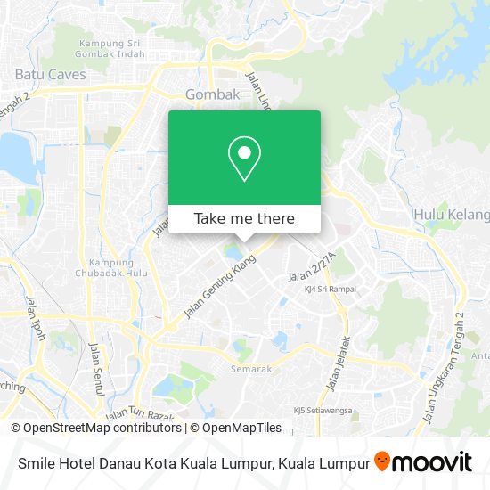 Peta Smile Hotel Danau Kota Kuala Lumpur