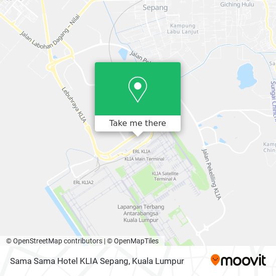 Peta Sama Sama Hotel KLIA Sepang