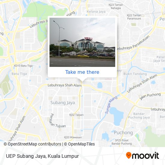 UEP Subang Jaya map