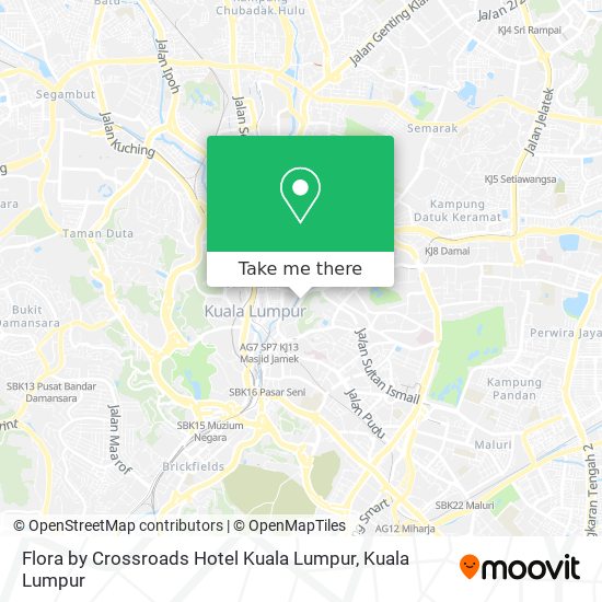 Flora by Crossroads Hotel Kuala Lumpur map