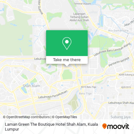 Laman Green The Boutique Hotel Shah Alam map