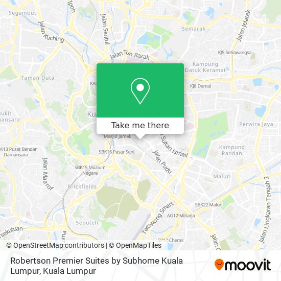 Robertson Premier Suites by Subhome Kuala Lumpur map