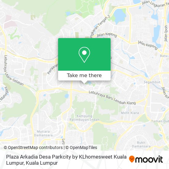 Peta Plaza Arkadia Desa Parkcity by KLhomesweet Kuala Lumpur