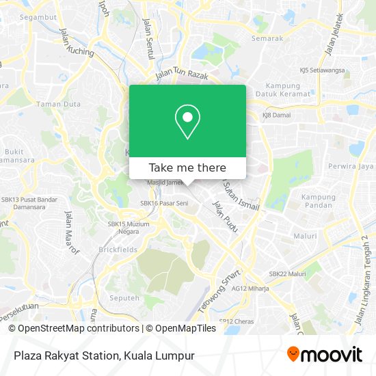 Plaza Rakyat Station map