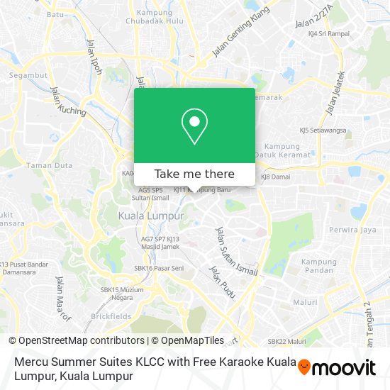 Peta Mercu Summer Suites KLCC with Free Karaoke Kuala Lumpur