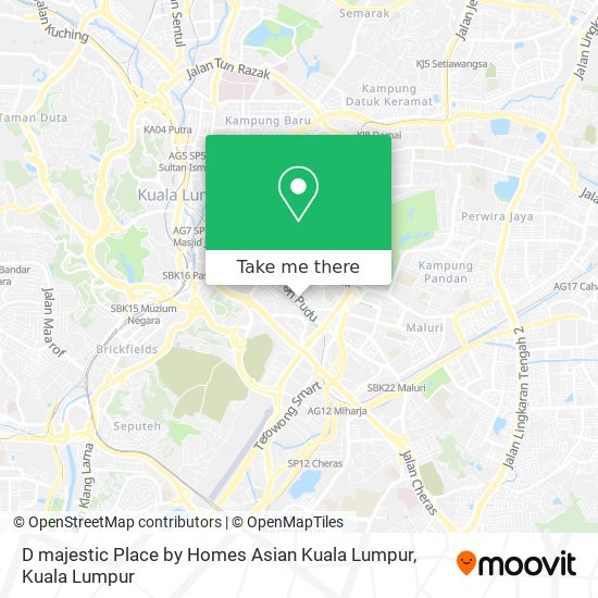 D majestic Place by Homes Asian Kuala Lumpur map