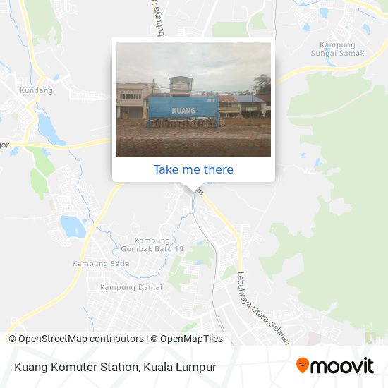 Kuang Komuter Station map