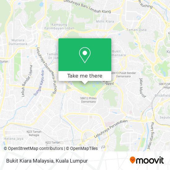 Peta Bukit Kiara Malaysia