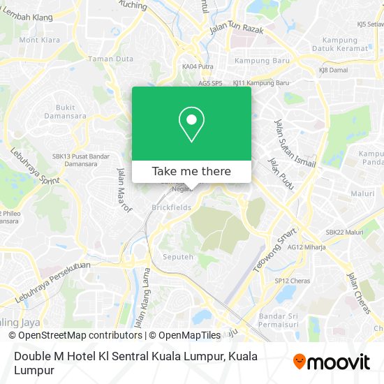 Peta Double M Hotel Kl Sentral Kuala Lumpur