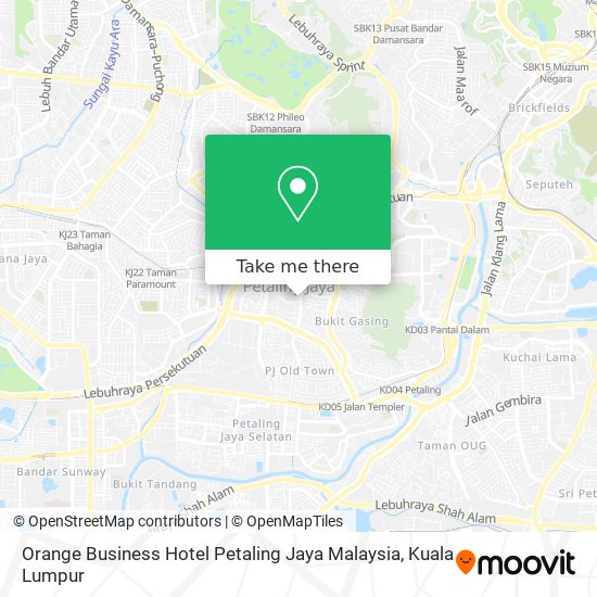 Peta Orange Business Hotel Petaling Jaya Malaysia