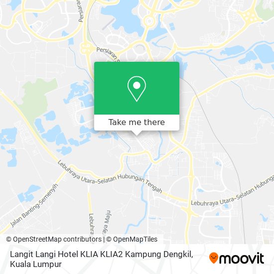 Peta Langit Langi Hotel KLIA KLIA2 Kampung Dengkil