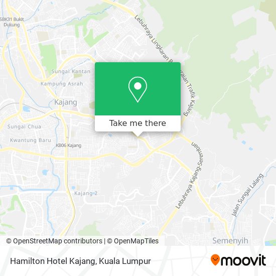 Hamilton Hotel Kajang map