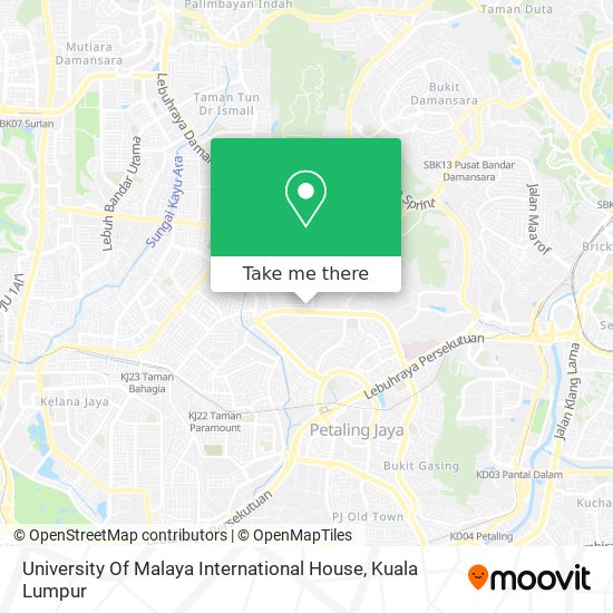 Peta University Of Malaya International House