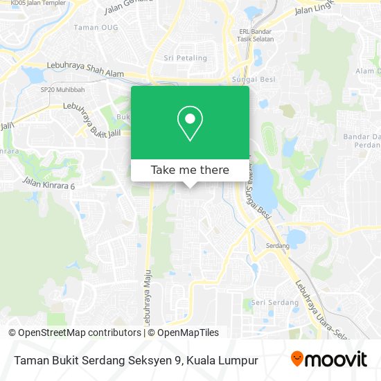 Taman Bukit Serdang Seksyen 9 map