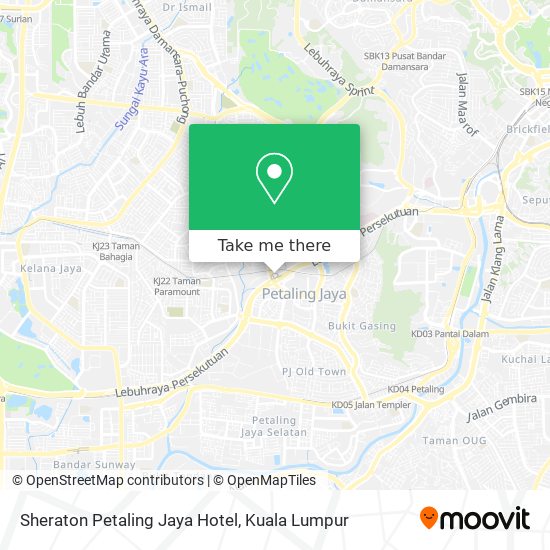 Sheraton Petaling Jaya Hotel map