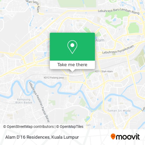 Alam D'16 Residences map