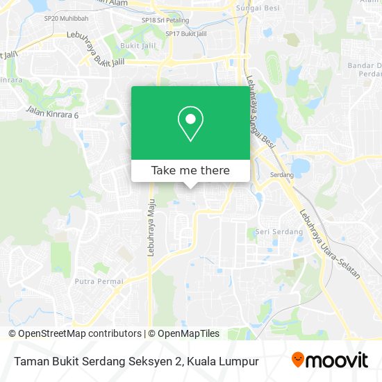 Peta Taman Bukit Serdang Seksyen 2