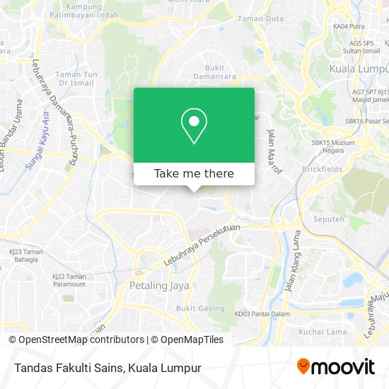 Tandas Fakulti Sains map