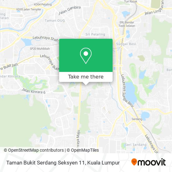 Peta Taman Bukit Serdang Seksyen 11