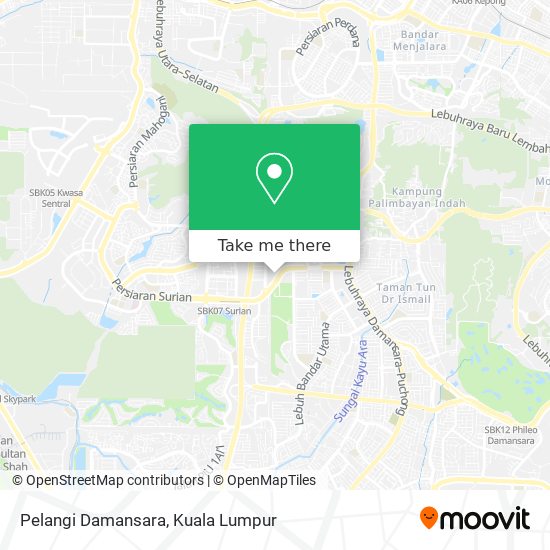 Pelangi Damansara map