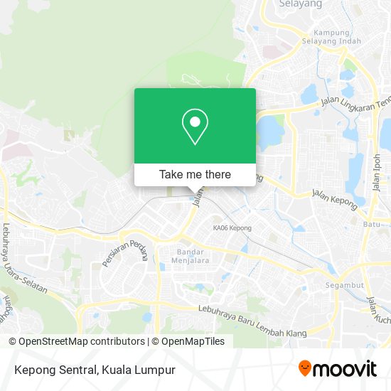 Kepong Sentral map