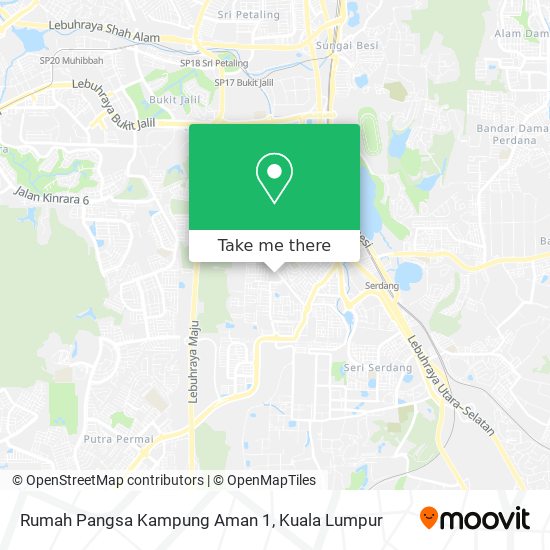 Rumah Pangsa Kampung Aman 1 map