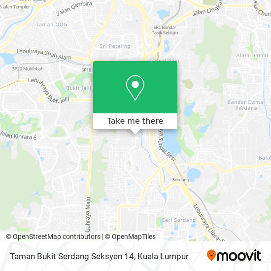 Taman Bukit Serdang Seksyen 14 map
