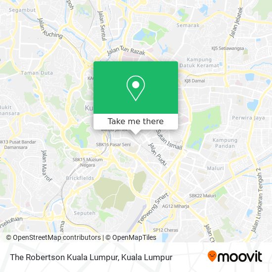 Peta The Robertson Kuala Lumpur