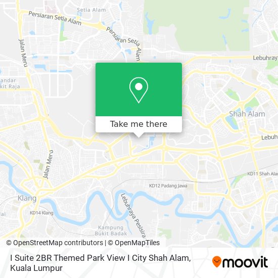 I Suite 2BR Themed Park View I City Shah Alam map