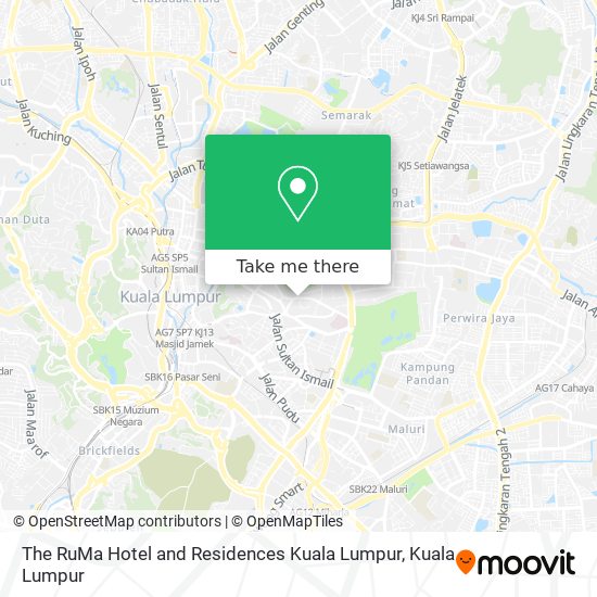 Peta The RuMa Hotel and Residences Kuala Lumpur