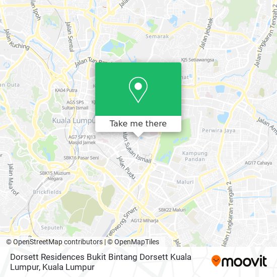 Peta Dorsett Residences Bukit Bintang Dorsett Kuala Lumpur