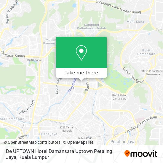 Peta De UPTOWN Hotel Damansara Uptown Petaling Jaya