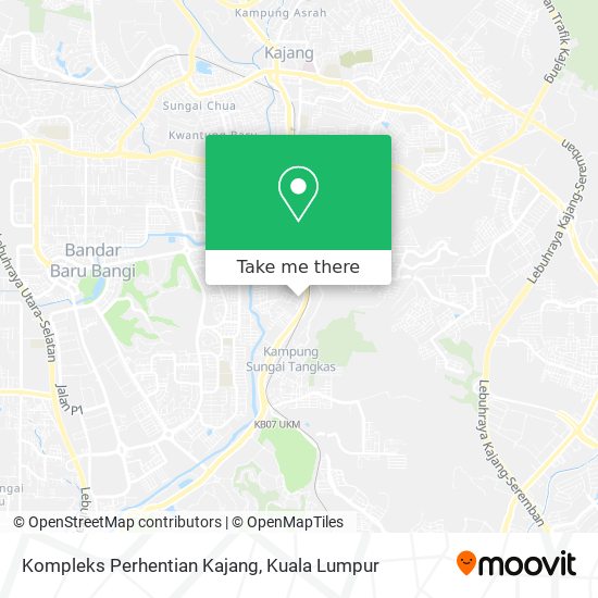 Kompleks Perhentian Kajang map