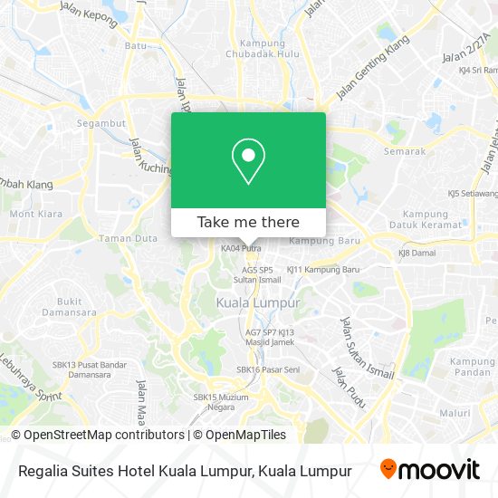 Regalia Suites Hotel Kuala Lumpur map