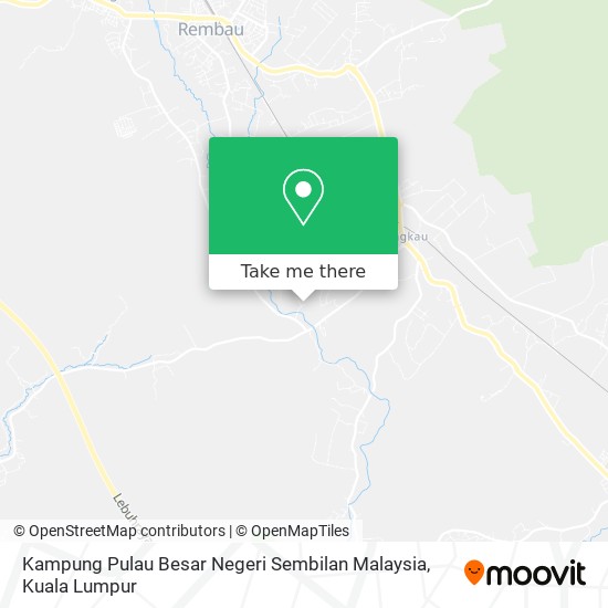 Peta Kampung Pulau Besar Negeri Sembilan Malaysia