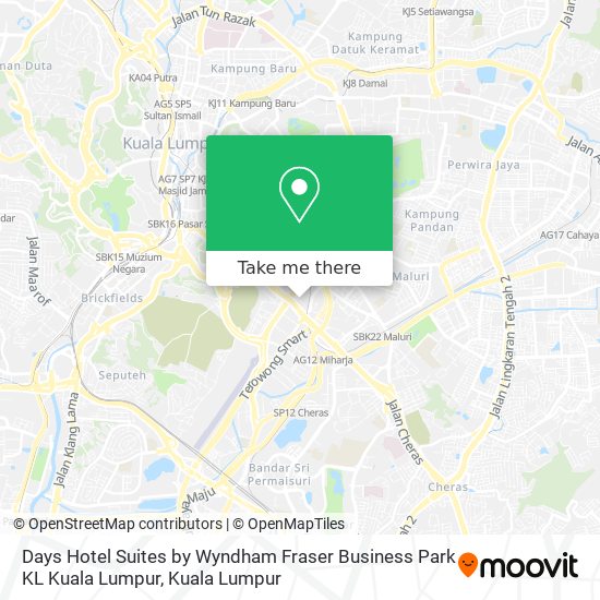 Days Hotel Suites by Wyndham Fraser Business Park KL Kuala Lumpur map